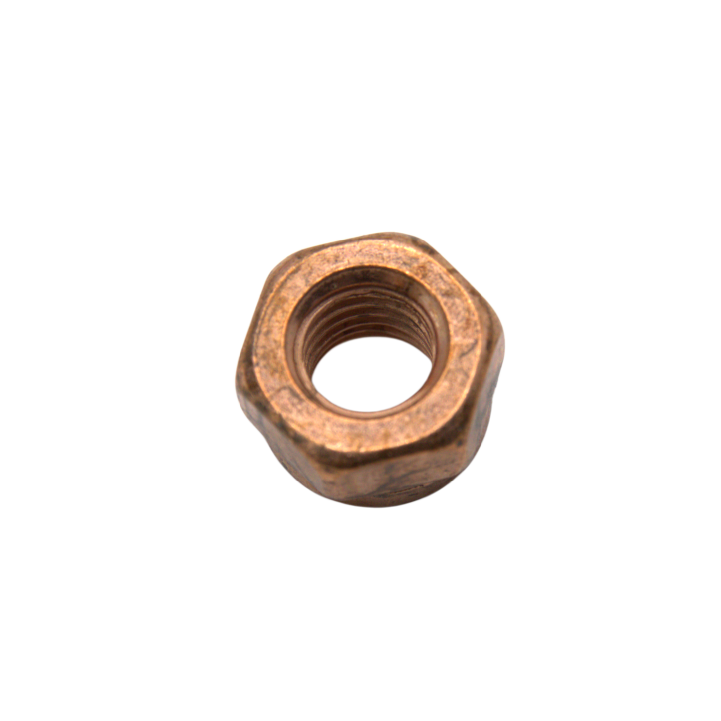 M10-1.5 Exhst Nut 17Af Cpr Plt – High-quality metric fastener for industrial and commercial use.