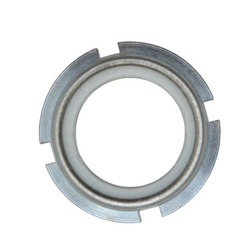 M28-1.5 Slot Round Nut W/ Nylon – High-quality metric fastener for industrial and commercial use.