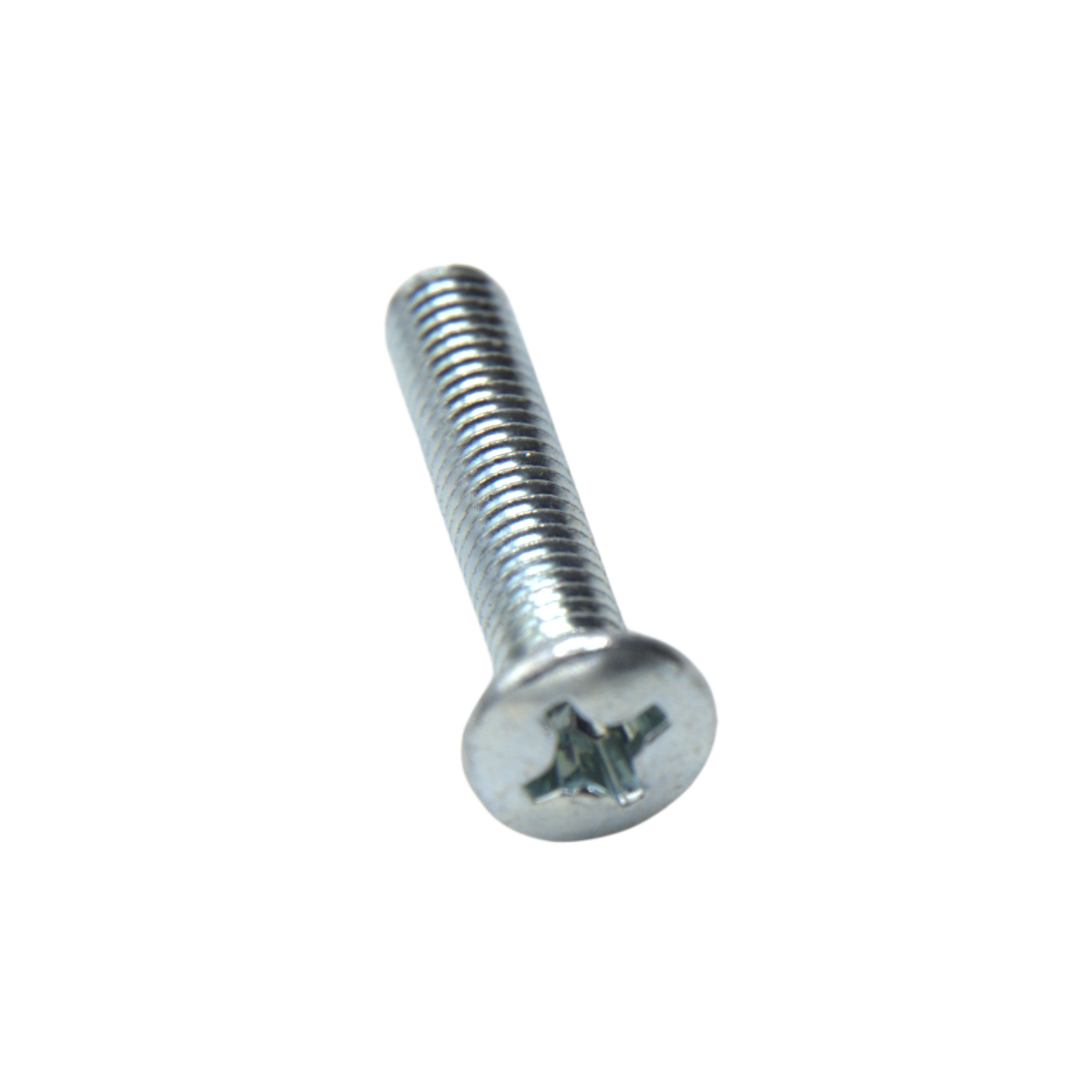 M2.5-0.45 X 12 Phillips Oval machine screw zinc plated – High-quality metric fastener for industrial and commercial use.