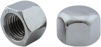 M10-1.5 Hex Cap Nut Low Type A-2 – High-quality metric fastener for industrial and commercial use.