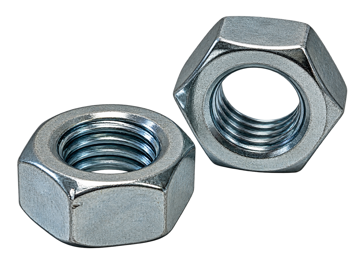 M7-1.0 Hex Finish Nut Zinc