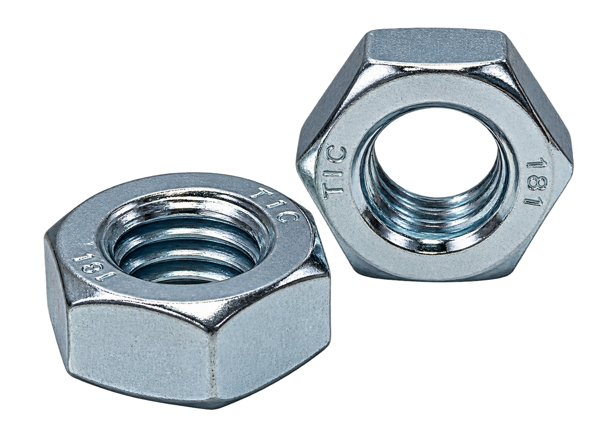 M8-1.25 Hex Nut 12Mm A/F Zinc