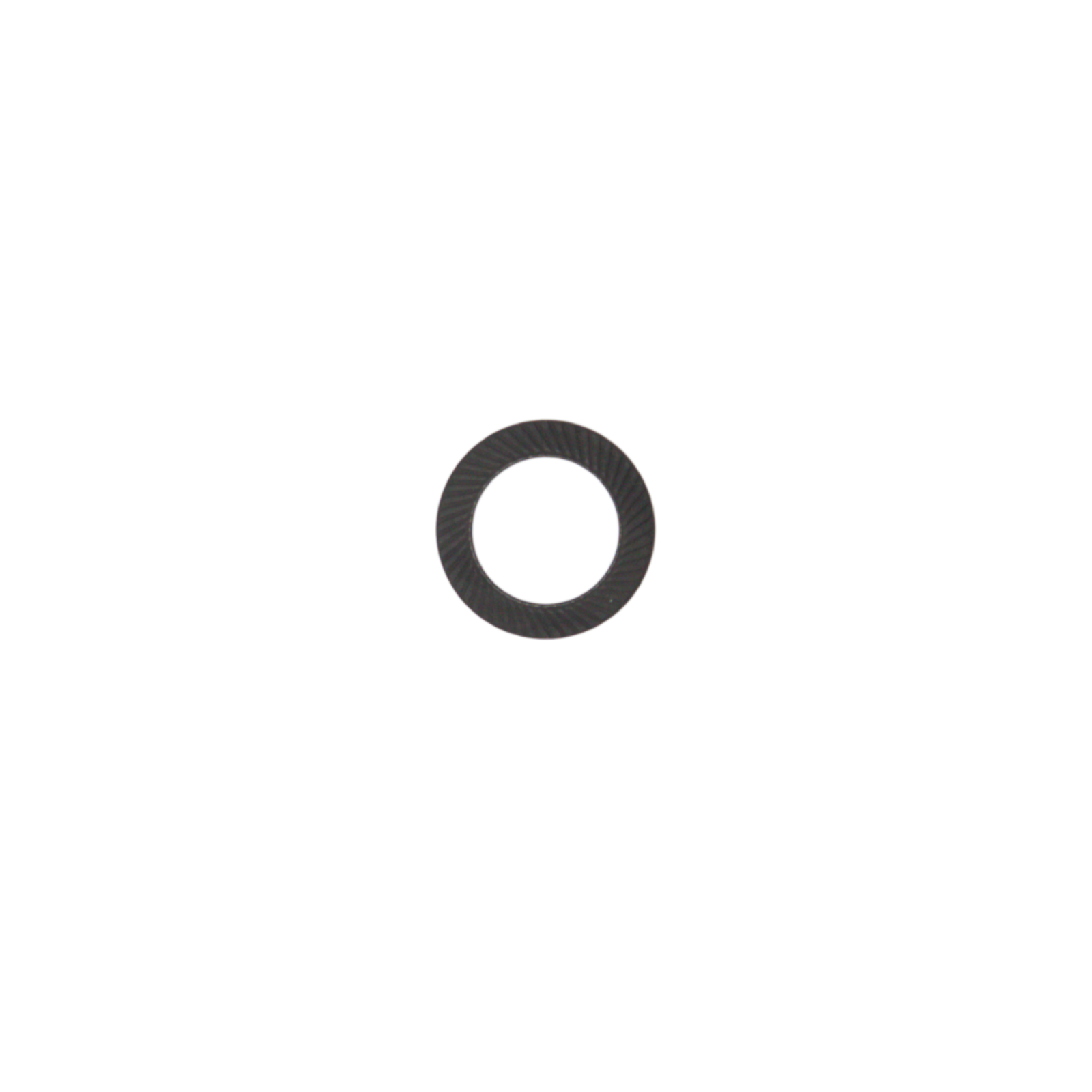 M12 Ribbed Lock Washer Black