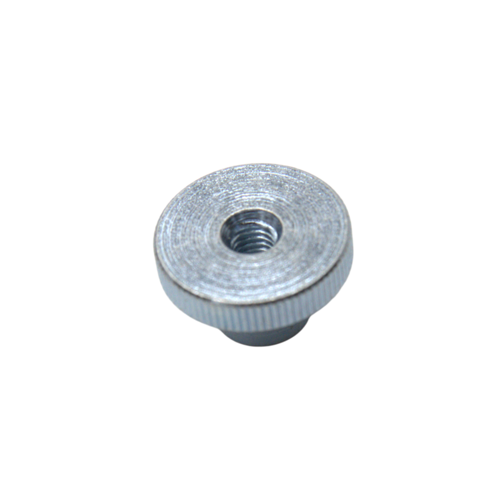 M8-1.25 Knurled Nut High Plain